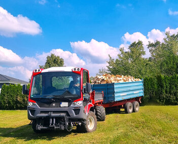 Unitrac 112 L -Wintervorrat