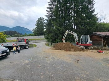 Baggerarbeiten mit dem Unitrac