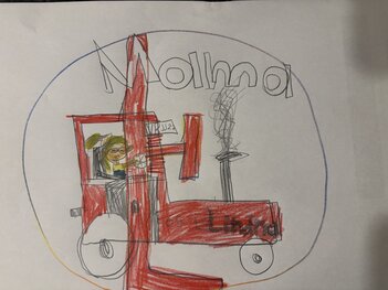 Mama mit dem neuen Lindner 65 LS (im Lindnerlogo)