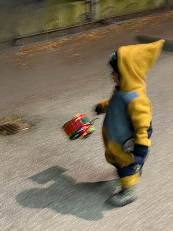 Mein Bruder, der Traktorheld – Felix mit unserer Lindner-Laterne