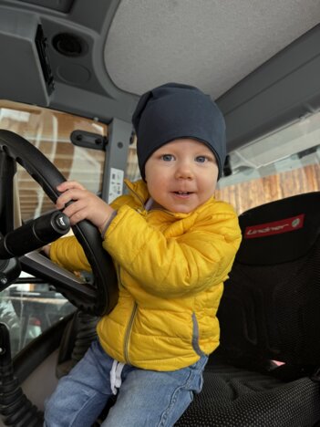 Felix auf seinem Lieblingsplatz