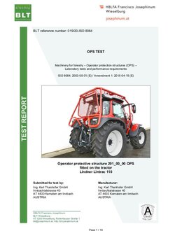 OPS Test Lintrac 110 OPS Test Lintrac 110