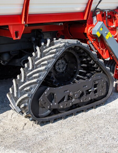 Raupenlaufwerk für
reduzierten Bodendruck