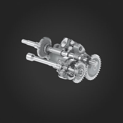 Hydrostat mit Leistungsverzweigung Hydrostat mit Leistungsverzweigung